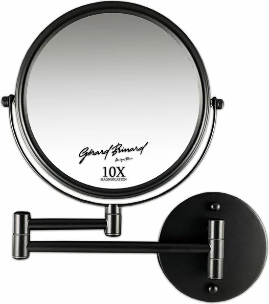 Gerard Brinard Make-up Wandspiegel Knikarm Mat Zwart - 10x Vergroting 20cm 3 Gerard Brinard Make-up Wandspiegel Knikarm Mat Zwart - 10x Vergroting 20cm - Afbeelding 3