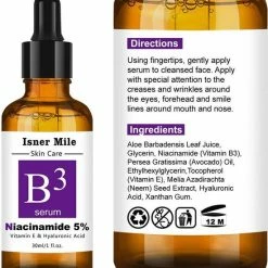 Niyelle Vitamine B3 Serum - Niacinamide - Gezichtsserum - Hyaluronzuur - Vitamine E - Collageen - Anti Aging - Acne - Tegen Mee-eters En Grove Pori N - Tegen Pigmentvlekken - Skin Care - Anti Rimpel - 100% Natuurlijk - 30ml -Essie winkel 550x632 8