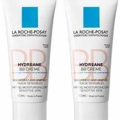 La Roche-Posay Hydreane BB Cr Me Light - 2x40ml - Gevoelige Huid