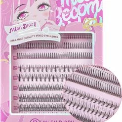 MLEN DIARY 296 Stuks Individuele Wimpers - Faux Mink Lash Clusters Pack