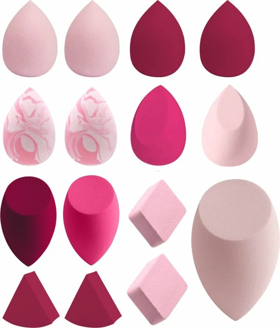 YUBBI Professional Beauty Blender Set - Make Up Spons - Foundation Applicator - Poederspons - 15 Stuks 1 YUBBI Professional Beauty Blender Set - Make Up Spons - Foundation Applicator - Poederspons - 15 Stuks