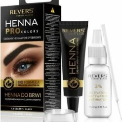 REVERS Eyebrow Henna Pro Colours Black 15ml.+15ml.