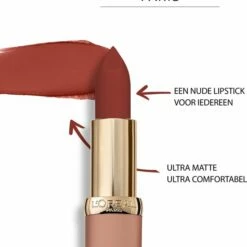 L?Or?al Paris L Or Al Paris Color Riche Free The Nudes Lipstick - 09 No Judgement - Bruin - Roze - 3,9 Gr -Essie winkel 550x673 1
