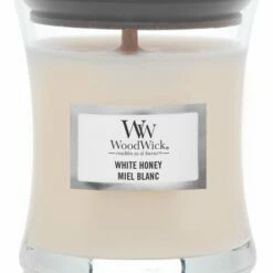 Merkloos WoodWick Geurkaars Mini White Honey - 8 Cm / ø 7 Cm
