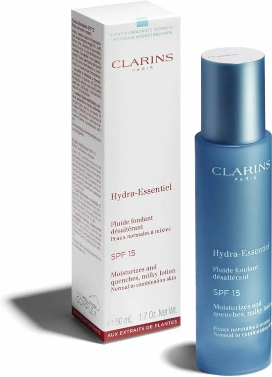 Clarins Hydra-Essentiel Milky Lotion SPF15 Gezichtslotion - 50 Ml - Dagcr Me 1 Clarins Hydra-Essentiel Milky Lotion SPF15 Gezichtslotion - 50 Ml - Dagcr Me