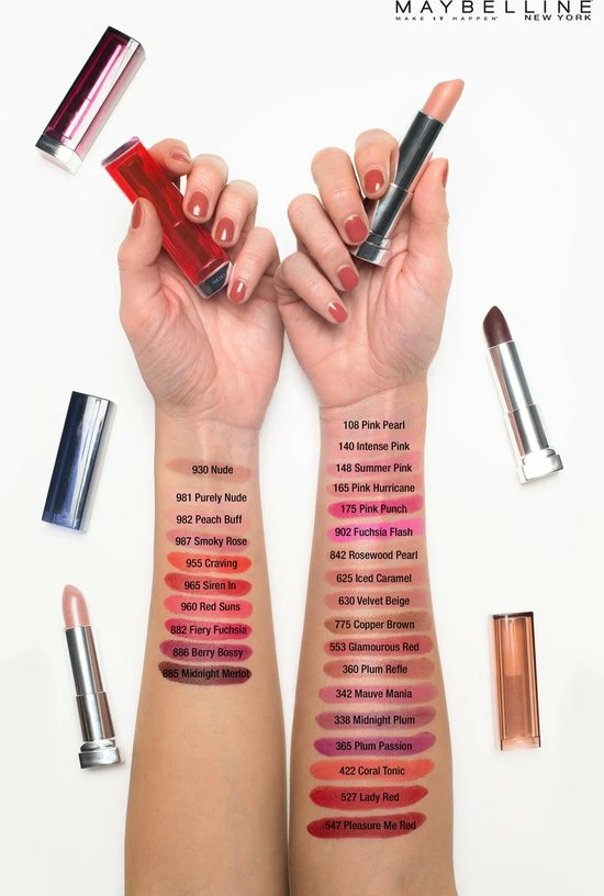 Maybelline Color Sensational Shine - 360 Plum Reflection - Paars - Lippenstift 4 Maybelline Color Sensational Shine - 360 Plum Reflection - Paars - Lippenstift - Afbeelding 4