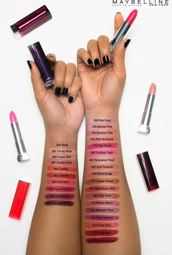 Maybelline Color Sensational Shine - 360 Plum Reflection - Paars - Lippenstift 5 Maybelline Color Sensational Shine - 360 Plum Reflection - Paars - Lippenstift - Afbeelding 5