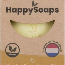HappySoaps Gezichtsreiniger Bar & Make-up Remover - Kamille - Rust & Ontspanning - 100% Plasticvrij, Vegan & Natuurlijk - 70gr