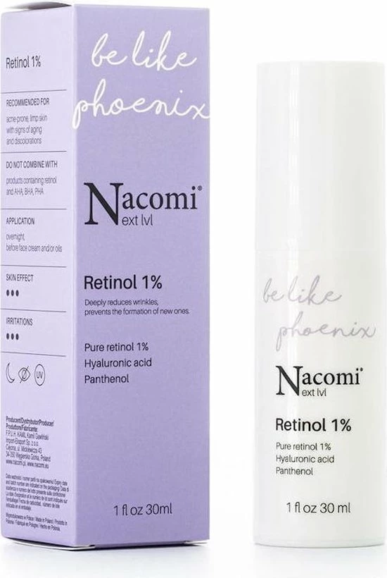 Nacomi Be Like Phoenix Retinol Serum 1% 30ml. 1 Nacomi Be Like Phoenix Retinol Serum 1% 30ml.