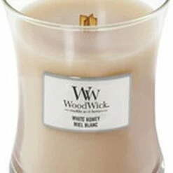 Merkloos WoodWick Geurkaars Mini White Honey - 8 Cm / ø 7 Cm -Essie winkel 550x838